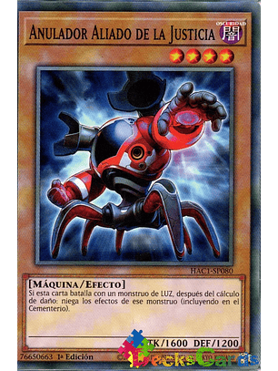 Ally of Justice Nullfier - HAC1-EN080 - Common 1st Edition