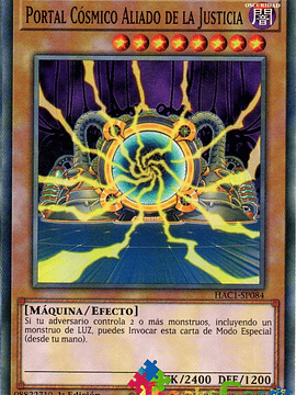 Ally of Justice Cosmic Gateway - HAC1-EN084 - Common 1st Edition