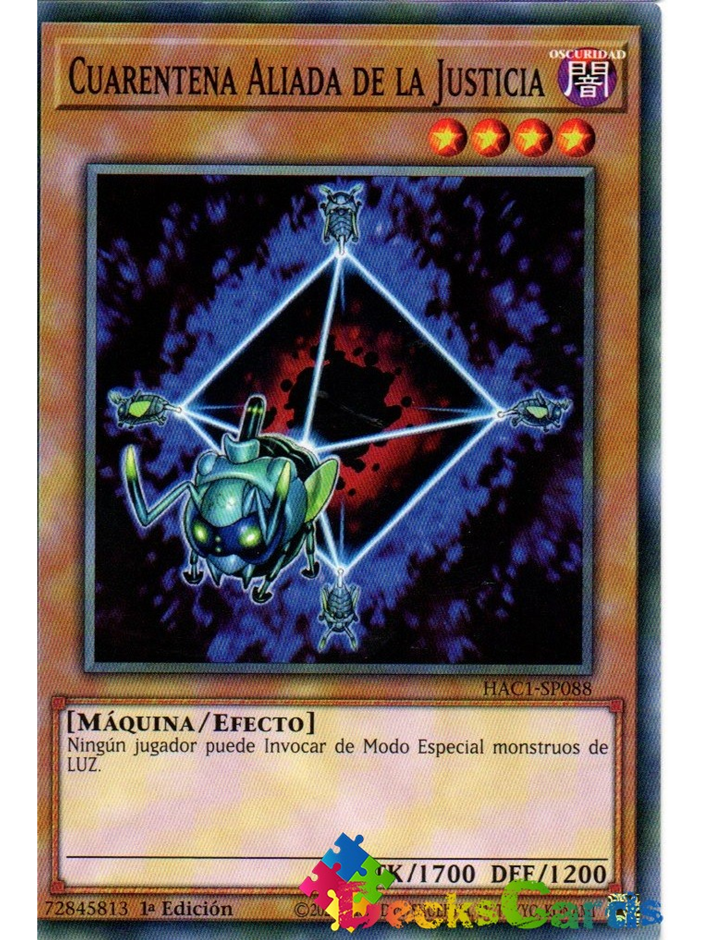 Ally of Justice Quarantine - HAC1-EN088 - Duel Terminal Common Parallel 1st Edition 1