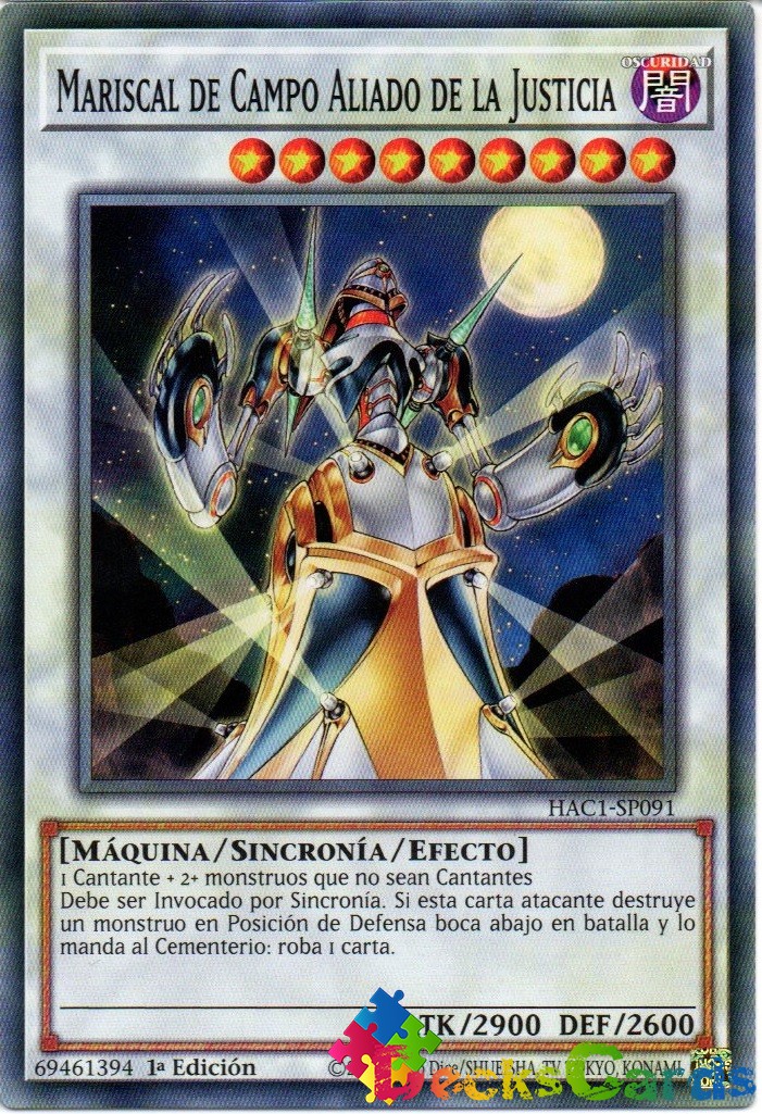 Ally of Justice Field Marshal - HAC1-EN091 - Duel Terminal Common Parallel 1st Edition