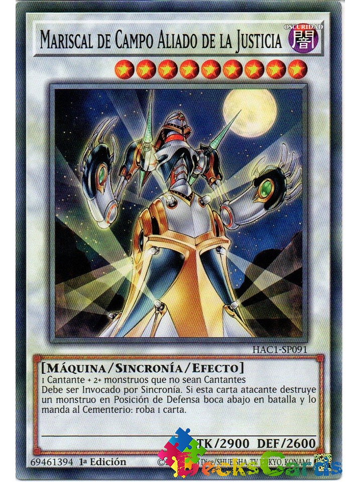 Ally of Justice Field Marshal - HAC1-EN091 - Duel Terminal Common Parallel 1st Edition 1