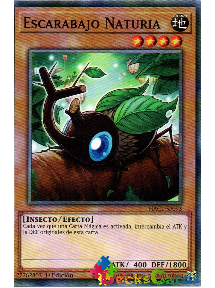 Naturia Beetle - HAC1-EN093 - Duel Terminal Normal Parallel Rare 1st Edition 1