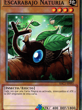 Naturia Beetle - HAC1-EN093 - Duel Terminal Normal Parallel Rare 1st Edition