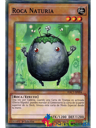 Naturia Rock - HAC1-EN094 - Common 1st Edition