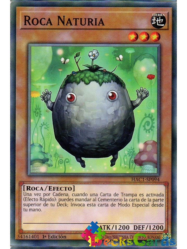 Naturia Rock - HAC1-EN094 - Duel Terminal Normal Parallel Rare 1st Edition 1