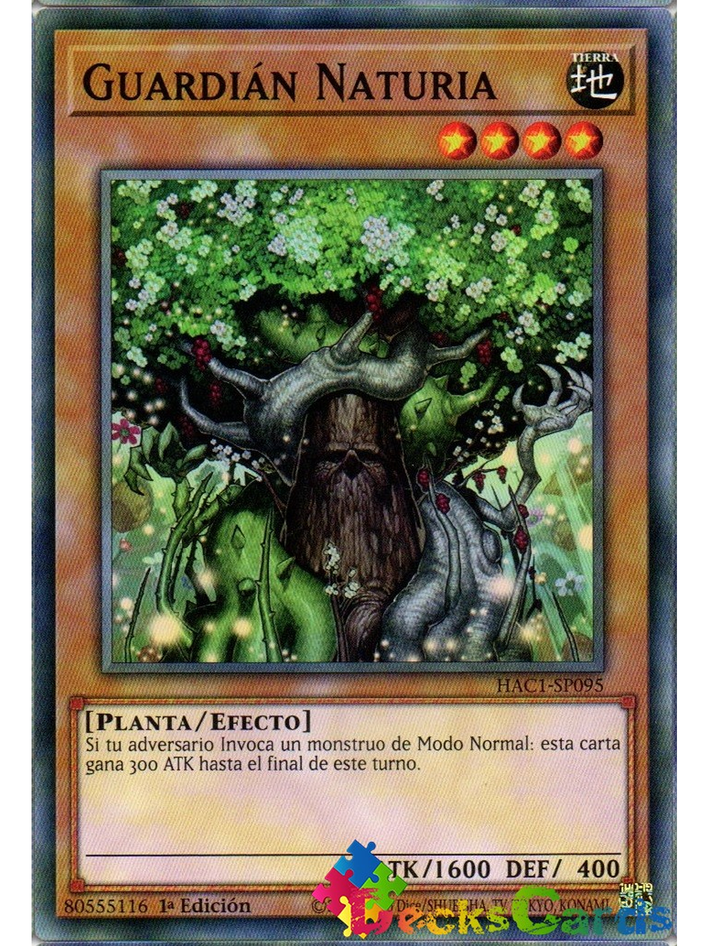 Naturia Guardian - HAC1-EN095 - Duel Terminal Normal Parallel Rare 1st Edition 1