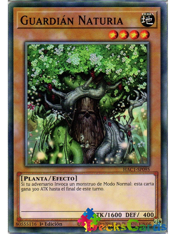 Naturia Guardian - HAC1-EN095 - Duel Terminal Normal Parallel Rare 1st Edition 1