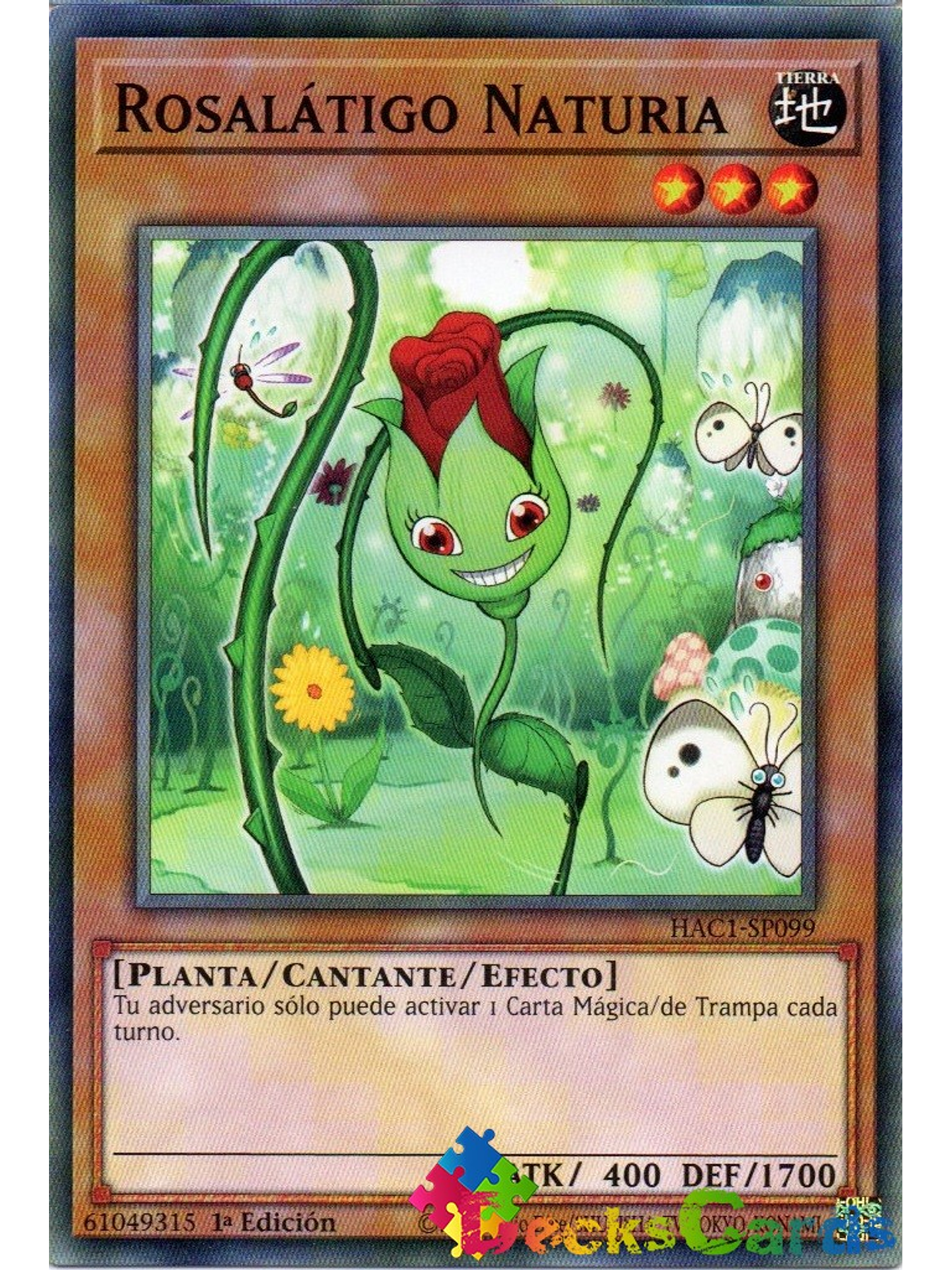 Naturia Rosewhip - HAC1-EN099 - Duel Terminal Normal Parallel Rare 1st Edition 1