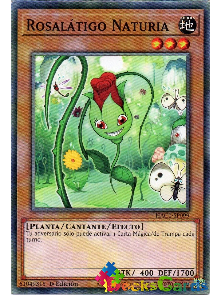 Naturia Rosewhip - HAC1-EN099 - Duel Terminal Normal Parallel Rare 1st Edition 1