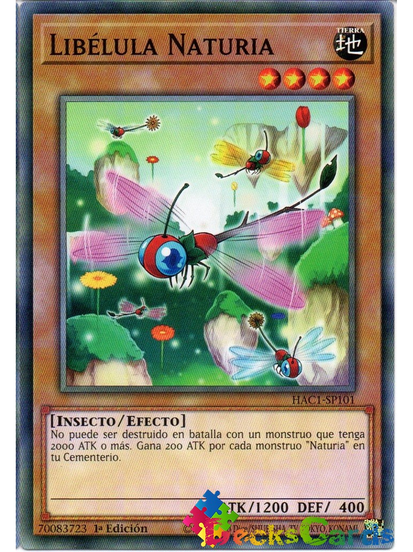 Naturia Dragonfly - HAC1-EN101 - Common 1st Edition 1