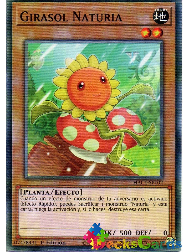 Naturia Sunflower - HAC1-EN102 - Common 1st Edition 1