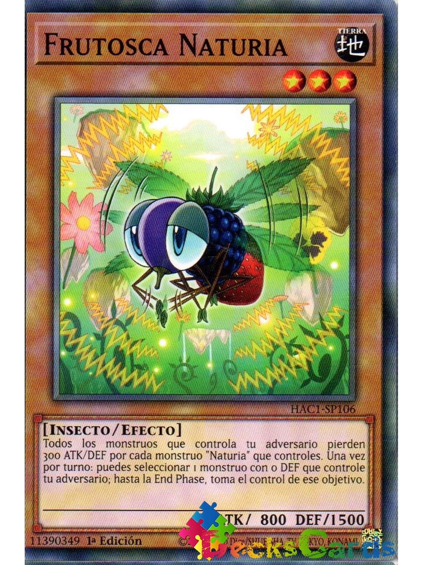 Naturia Fruitfly - HAC1-EN106 - Duel Terminal Common Parallel 1st Edition 1