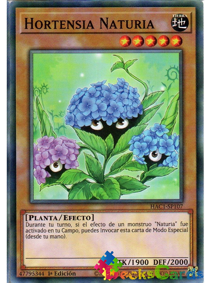 Naturia Hydrangea - HAC1-EN107 - Duel Terminal Common Parallel 1st Edition 1