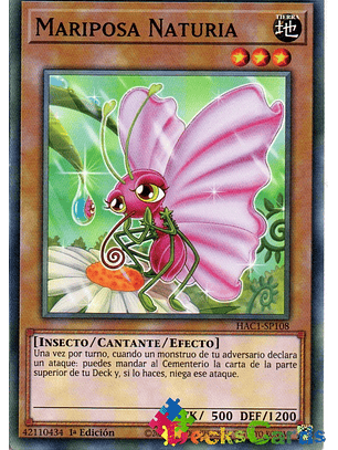 Naturia Butterfly - HAC1-EN108 - Common 1st Edition