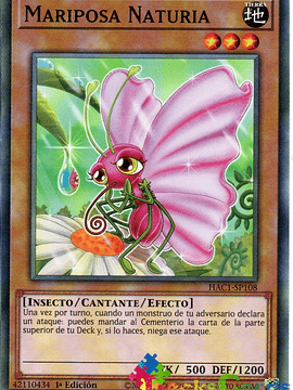 Naturia Butterfly - HAC1-EN108 - Common 1st Edition