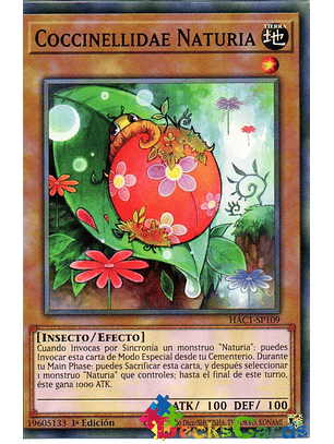 Naturia Ladybug - HAC1-EN109 - Common 1st Edition