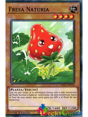 Naturia Strawberry - HAC1-EN110 - Common 1st Edition