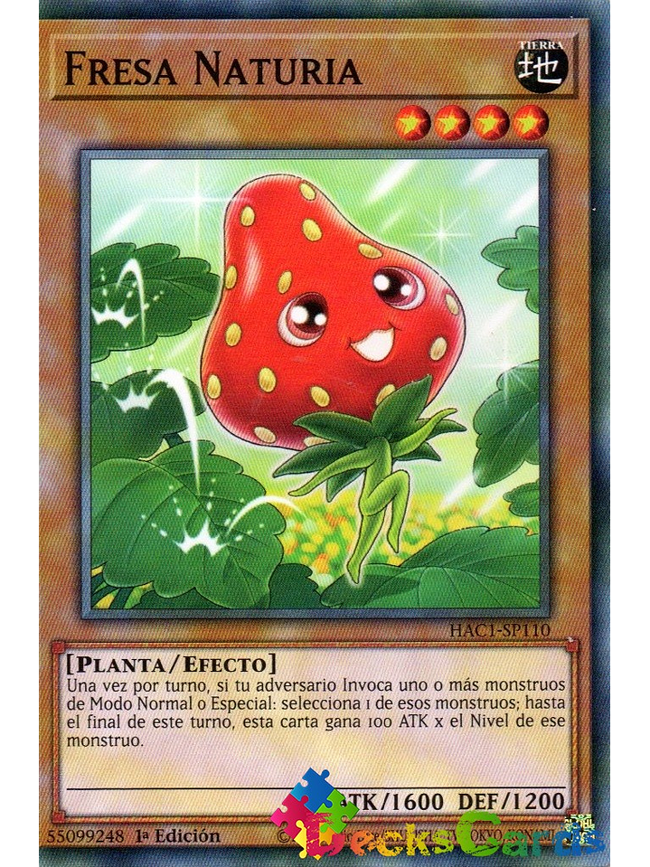 Naturia Strawberry - HAC1-EN110 - Duel Terminal Common Parallel 1st Edition 1