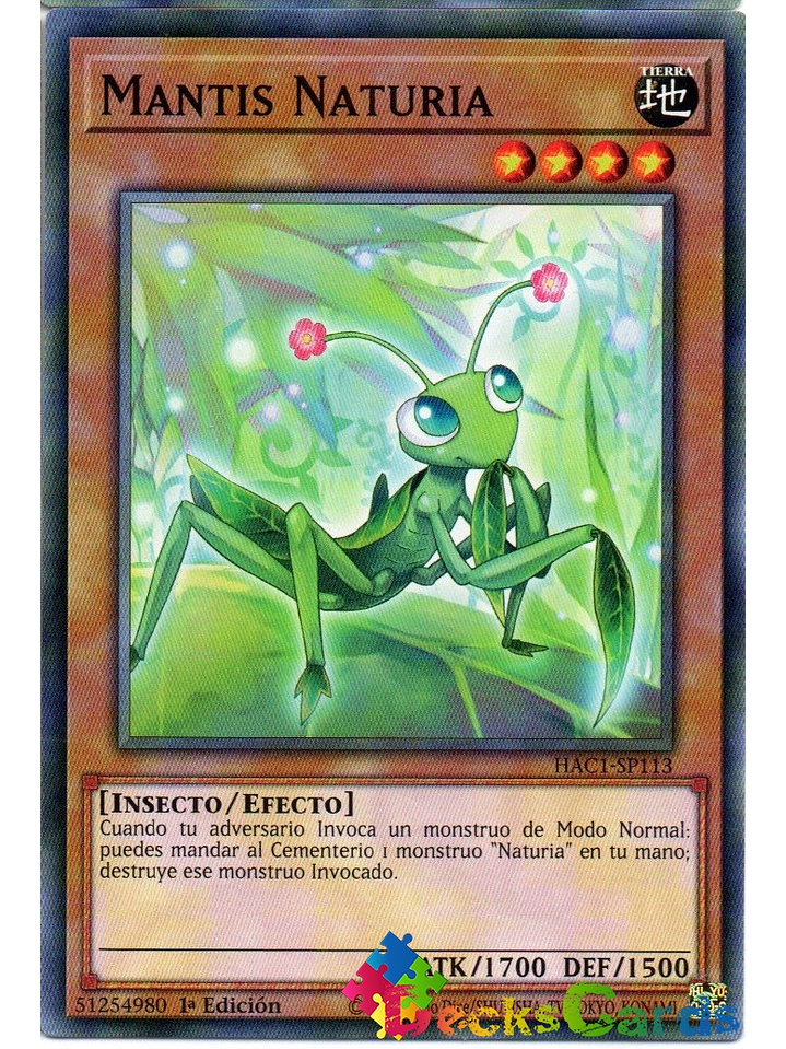 Naturia Mantis - HAC1-EN113 - Common 1st Edition 1