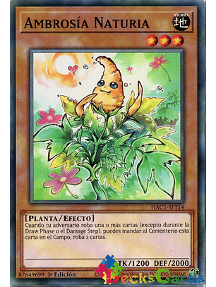Naturia Ragweed - HAC1-EN114 - Duel Terminal Normal Parallel Rare 1st Edition