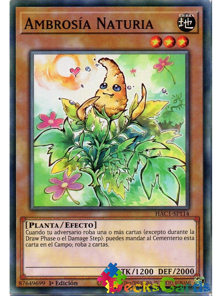 Naturia Ragweed - HAC1-EN114 - Duel Terminal Normal Parallel Rare 1st Edition 1