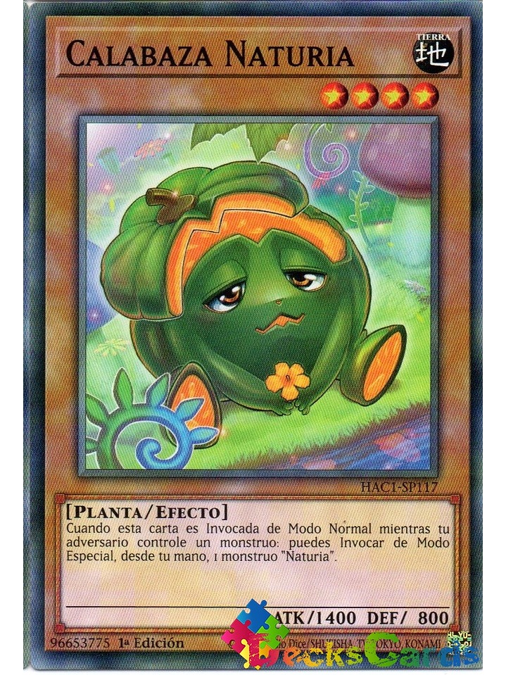 Naturia Pumpkin - HAC1-EN117 - Common 1st Edition 1