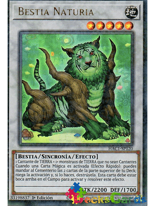 Naturia Beast - HAC1-EN120 - Duel Terminal Ultra Parallel Rare 1st Edition