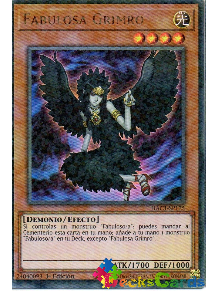 Fabled Grimro - HAC1-EN125 - Duel Terminal Ultra Parallel Rare 1st Edition 1