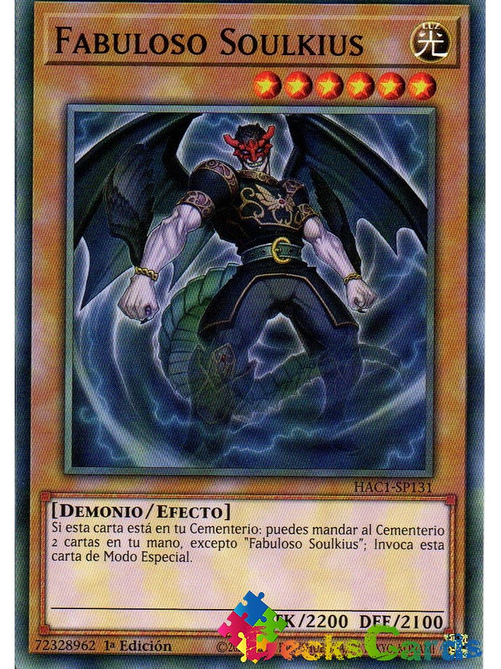 Fabled Soulkius - HAC1-EN131 - Duel Terminal Normal Parallel Rare 1st Edition 1