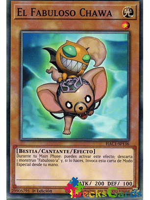The Fabled Chawa - HAC1-EN136 - Duel Terminal Normal Parallel Rare 1st Edition