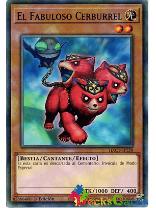 The Fabled Cerburrel - HAC1-EN138 - Duel Terminal Normal Parallel Rare 1st Edition