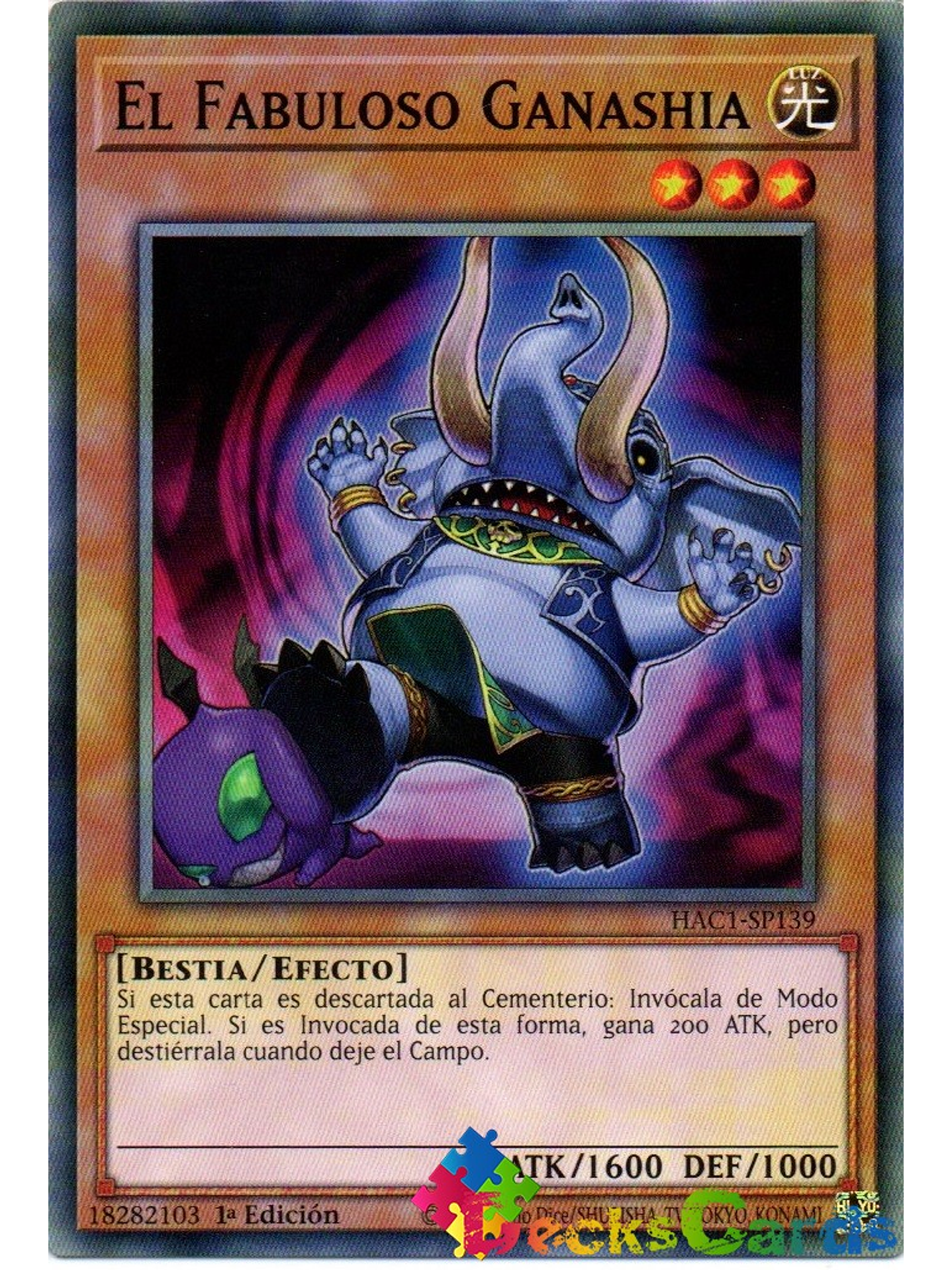 The Fabled Ganashia - HAC1-EN139 - Common 1st Edition 1