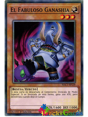 The Fabled Ganashia - HAC1-EN139 - Common 1st Edition