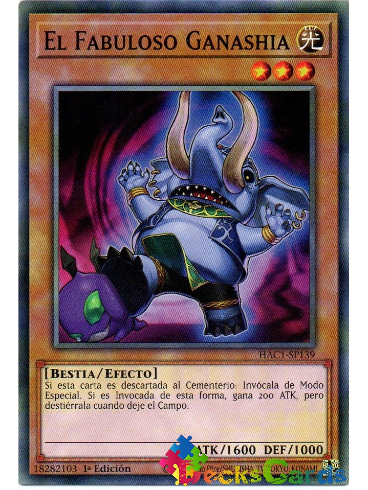 The Fabled Ganashia - HAC1-EN139 - Common 1st Edition 1