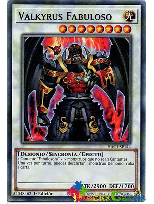 Fabled Valkyrus - HAC1-EN144 - Common 1st Edition