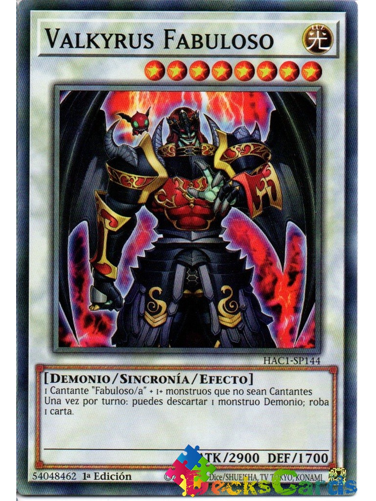 Fabled Valkyrus - HAC1-EN144 - Duel Terminal Common Parallel 1st Edition 1