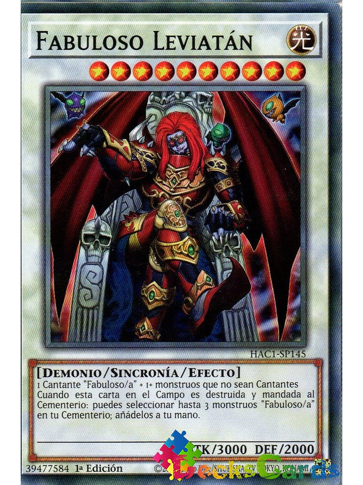 Fabled Leviathan - HAC1-EN145 - Duel Terminal Common Parallel 1st Edition 1