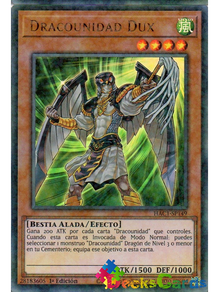 Dragunity Dux - HAC1-EN149 - Duel Terminal Ultra Parallel Rare 1st Edition 1