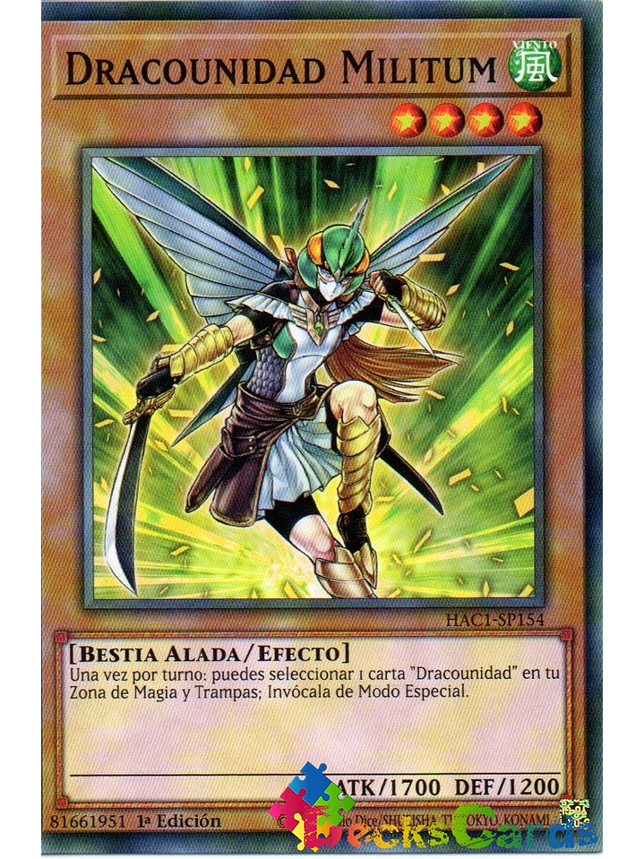 Dragunity Militum - HAC1-EN154 - Duel Terminal Common Parallel 1st Edition 1