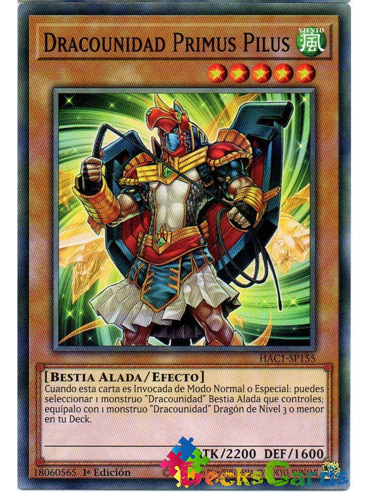 Dragunity Primus Pilus - HAC1-EN155 - Common 1st Edition 1