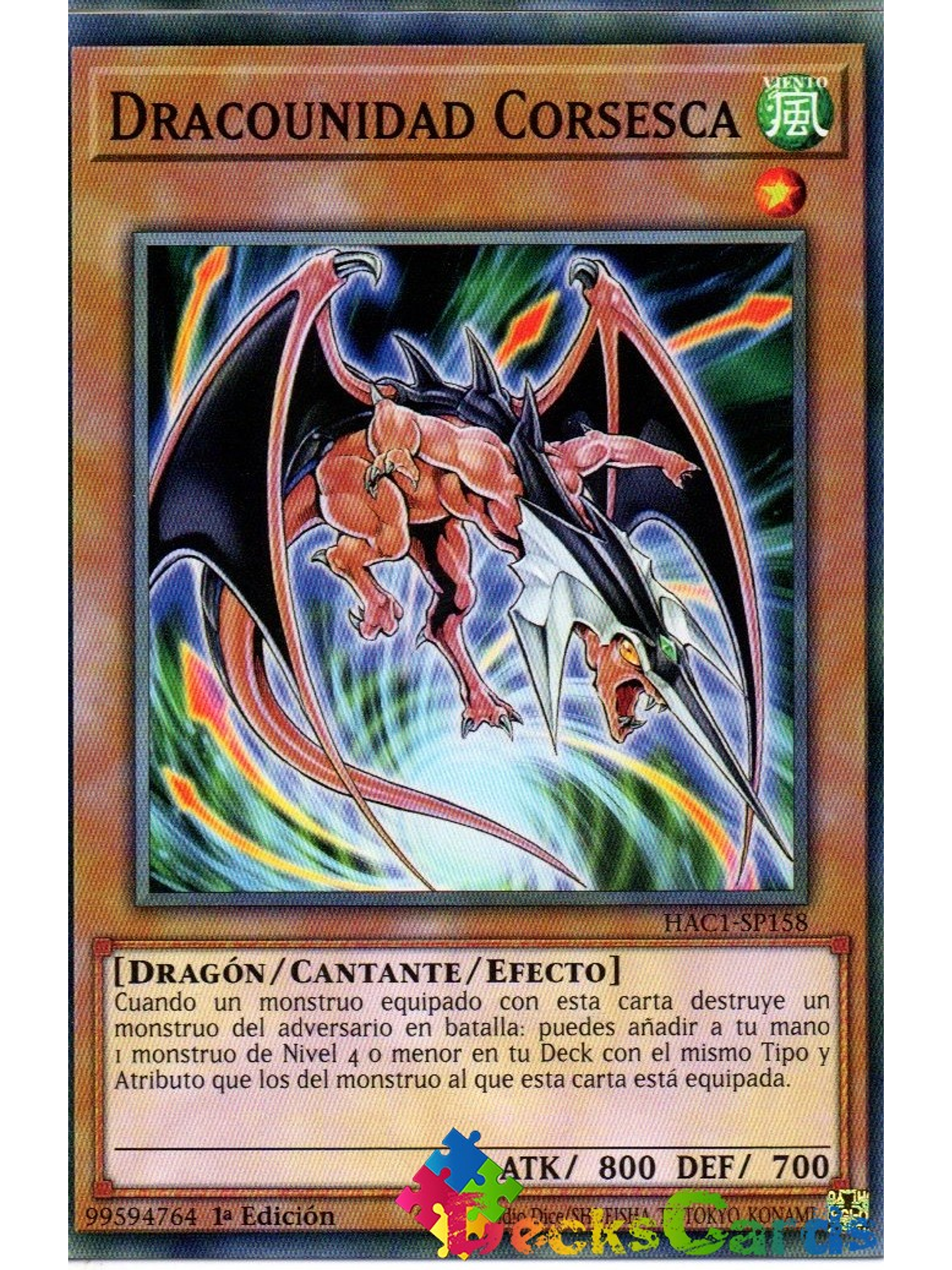 Dragunity Corsesca - HAC1-EN158 - Common 1st Edition 1