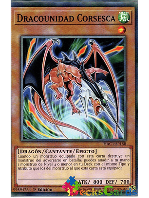Dragunity Corsesca - HAC1-EN158 - Common 1st Edition