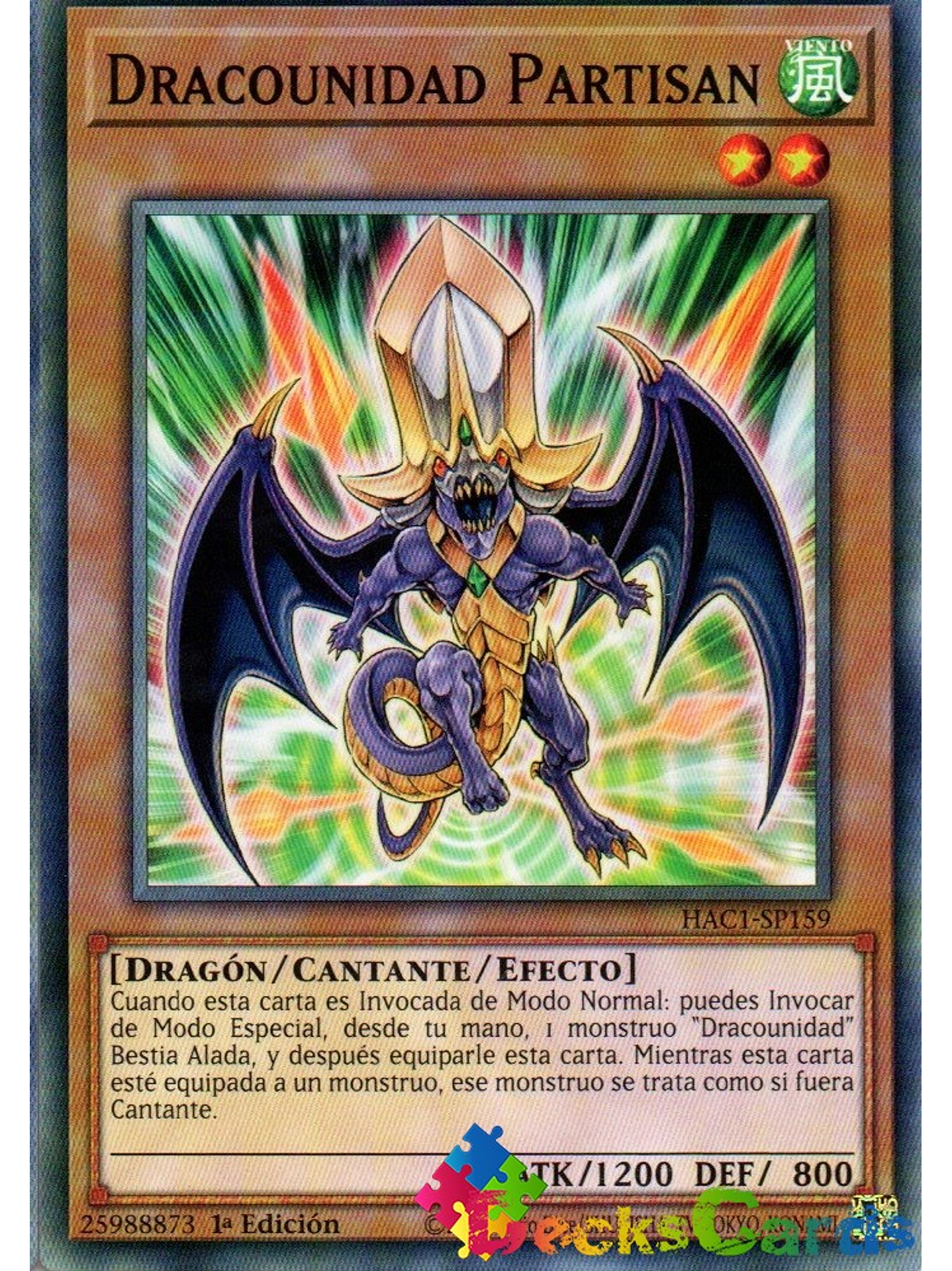 Dragunity Partisan - HAC1-EN159 - Common 1st Edition 1