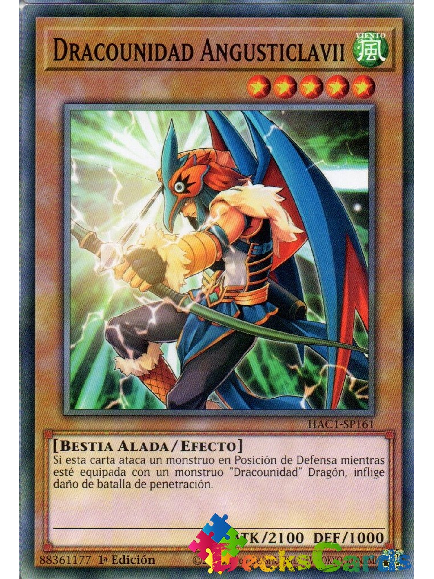 Dragunity Angusticlavii - HAC1-EN161 - Duel Terminal Common Parallel 1st Edition 1