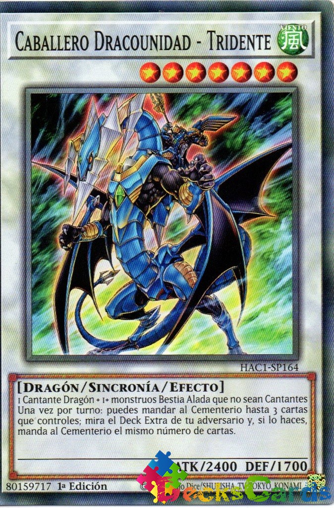 Dragunity Knight - Trident - HAC1-EN164 - Duel Terminal Common Parallel 1st Edition