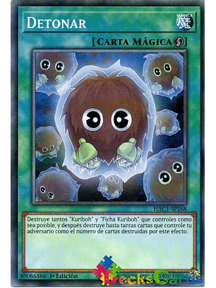 Detonate - HAC1-EN168 - Duel Terminal Normal Parallel Rare 1st Edition