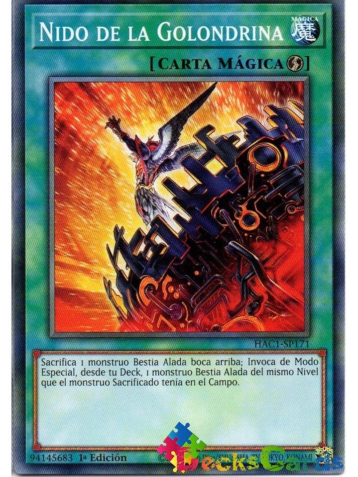 Swallow's Nest - HAC1-EN171 - Duel Terminal Normal Parallel Rare 1st Edition 1