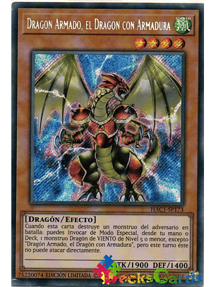 Armed Dragon, the Armored Dragon - HAC1-EN173 - Secret Rare 1st Edition