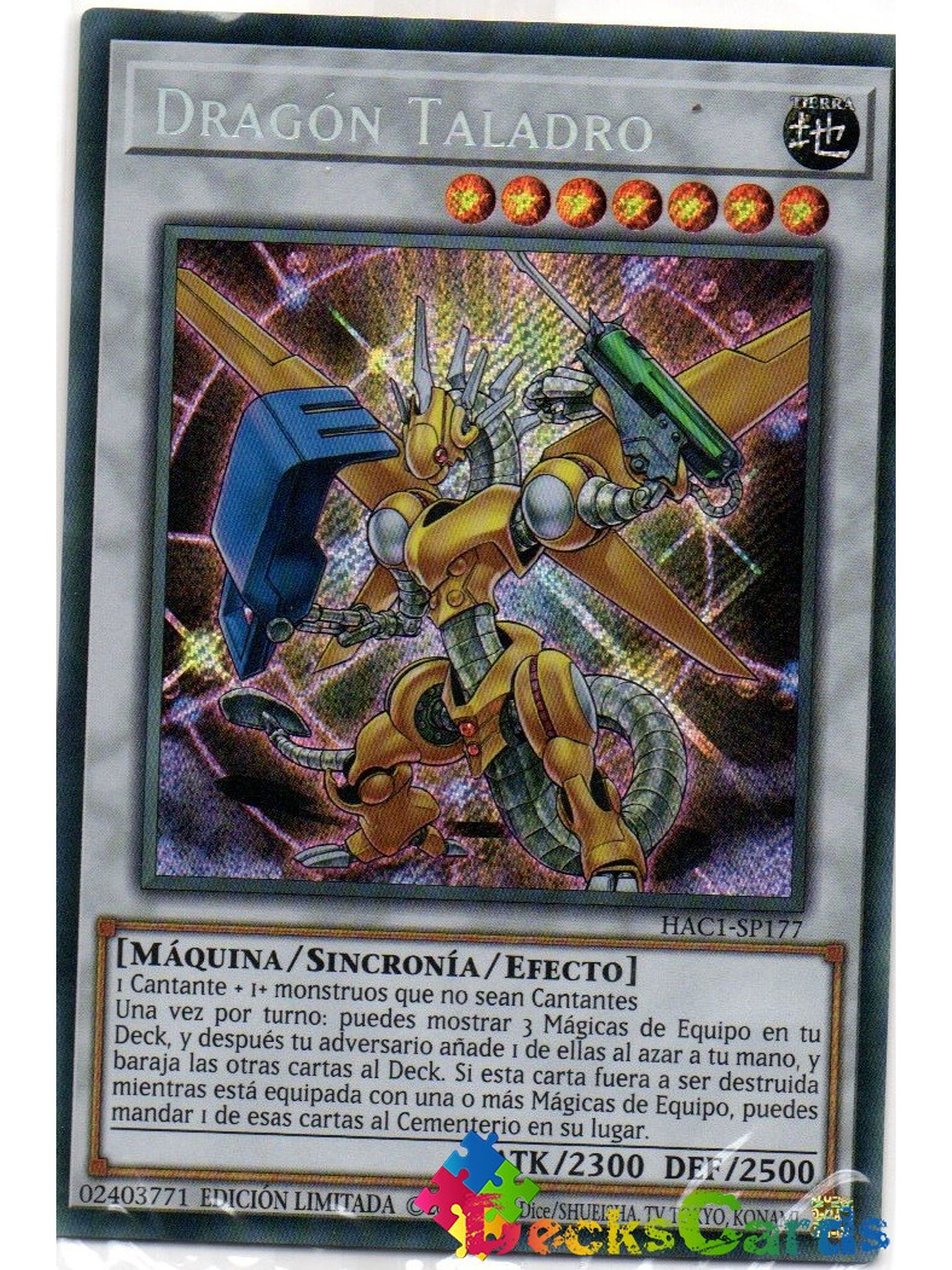 Power Tool Dragon - HAC1-EN177 - Secret Rare 1st Edition 1
