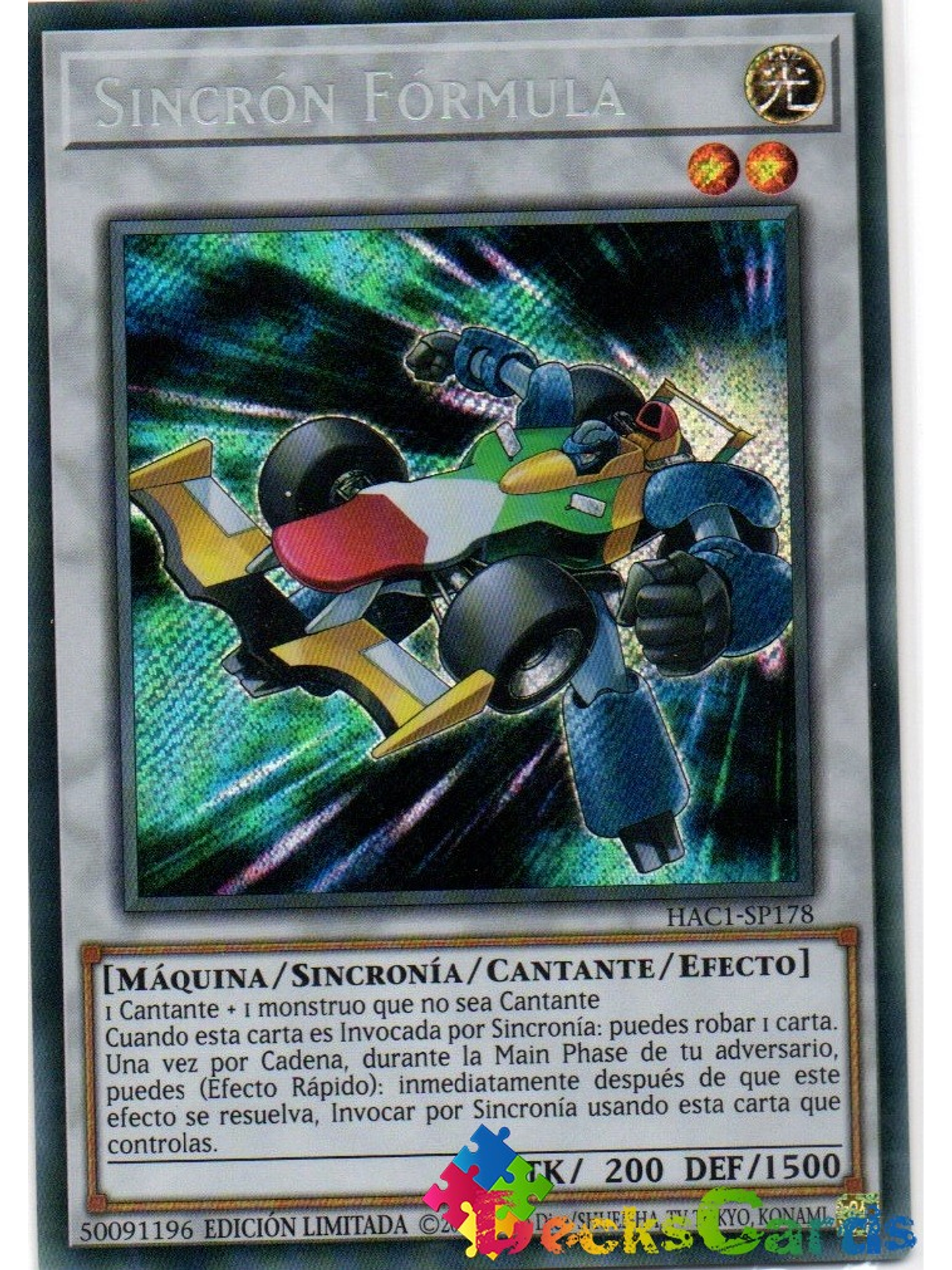 Formula Synchron - HAC1-EN178 - Secret Rare 1st Edition 1